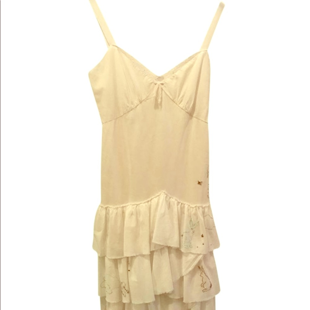 Rebecca Taylor Mid-Length White Embroidered Dress